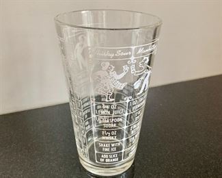 $20 - Vintage, mixology and drink glass, 6 in. (H), excellent condition
