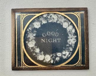 $20 - Vintage "Good Night" slide; 4 in. (L) x 3 1/4 in. (W)