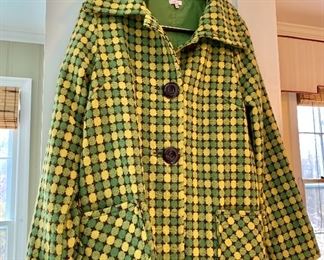 $28 - Sashimi retro style coat - size M