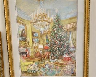 $150 - Embossed White House 1991 Christmas card #3; 17 1/2 in/ (H) x 13 in. (W)