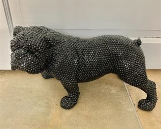 $100 - Decorative bulldog statue mixed material - 8 in. (H) x 14 1/2 in. (L) x 7 in. (W)