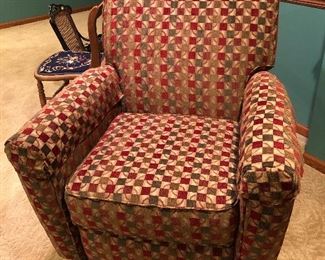 Reclining chair measuring 35” wide x 38” high 