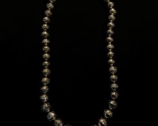 Vintage Native American ball necklace - 18 inches in length - price 150 dollars  