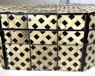 Animal Style Lacquered Wood Keepsake Box
