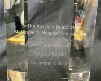 REGIS PHILBIN TIFFANY & Co. St. Vincent Award
