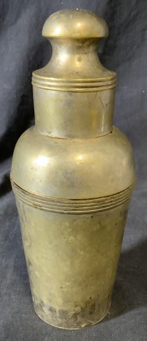 Vintage Metal Cocktail Shaker
