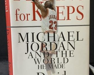 Signed Michael Jordan Biography to Regis Philbin
