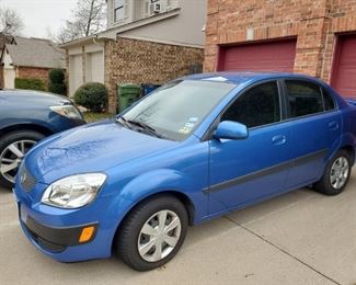 2007 Kia Rio with 17,000 miles, garage kept. This is an auction item. Bidding will be accepted through the end of day 2 of the sale and the highest bidder will be notified. Payment required by noon of day 3 or the second highest bidder will be notified, etc... 