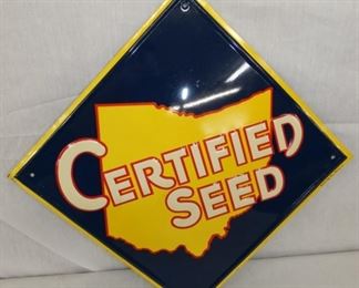 14X14 EMB. CERTIFIED SEED SIGN 