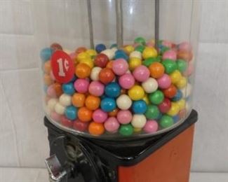 VIEW 2 SIDE 1CENT GUMBALL MACHINE 