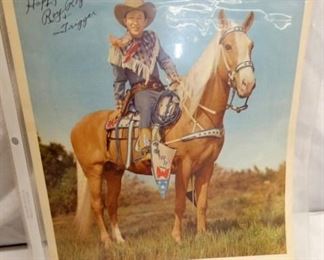 AUTOGRAPHED ROY ROGERS PICTURE 