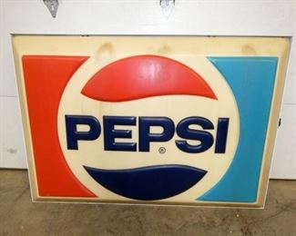 53x36 LIGHTED PEPSI CAN SIGN 