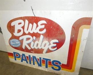 VIEW 2 BLUE RIDGE PAINTS SIGN 