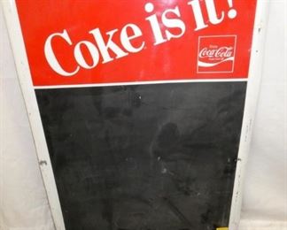 COKE IS IT MENU SIGN 