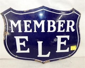 10X16 PORC. MEMBER ELE SIGN 