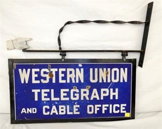 33X19 PORC. WESTERN UNION TELEGRAPH SIGN