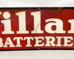 40X11 WILLARD BATTERIES SIGN 
