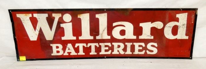 40X11 WILLARD BATTERIES SIGN 