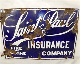 20X14 PORC. SAINT PAUL INSURANCE SIGN 