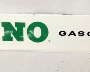 22X14 PORC. DINO GASOLINE SIGN 
