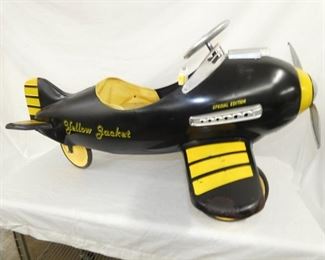 ORIG. 1940'S YELLOW JACKET PEDAL PLANE 