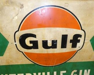 VIEW 3 94X58 EMB. GULF HUNTERVILLE SIGN 