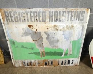 48X40 REG. HOLSTEINS SIGN W/ COW 