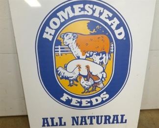 30X36 HOMESTEAD FEEDS SIGN 