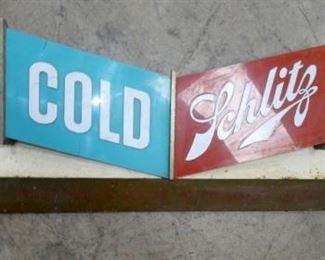 10X41 COLD SCHLITZ SIGN 