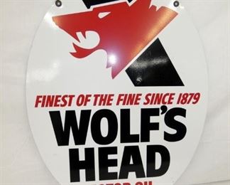 23X30 WOLFS HEAD SIGN 