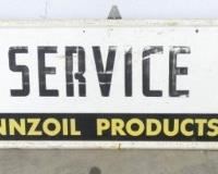 120X24 PENNZOIL ELMER SERVICE SIGN 