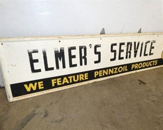 VIEW 3 LEFTSIDE PENNZOIL SERVICE SIGN 