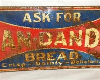 9X20 EMB. PAN DANDY BREAD SIGN 