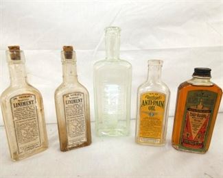 EARLY DRUGSTORE BOTTLES 