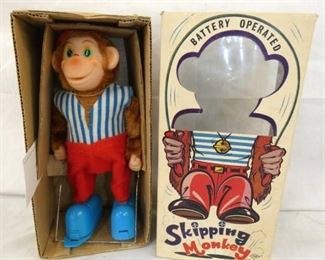 OLD STOCK SKIPPING MONKEY W/BOX 