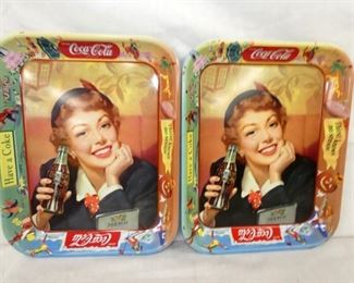 1940'S COCA COLA TRAYS 