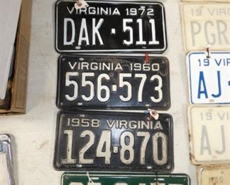 1930'S,60',70'S VA TAGS 