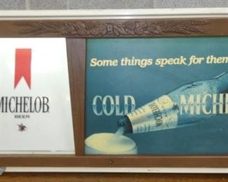 20X36 LIGHTED MICHLOB SIGN 