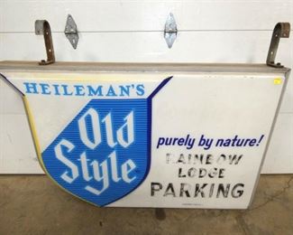 58X48 LIGHTED HEILEMANS OLD STYLE SIGN 