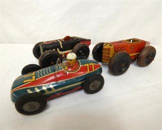 MARX WIND UP RACING CARS 