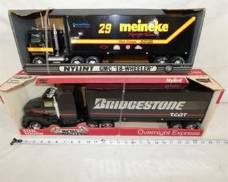 COLLECTION METAL TOY TRUCKS/TRAILERS 