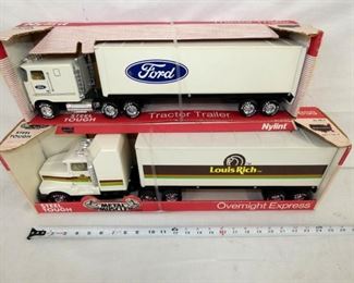 COLLECTION METAL TOY TRUCKS/TRAILERS 