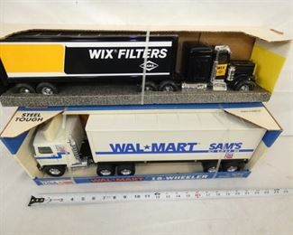 COLLECTION METAL TOY TRUCKS/TRAILERS 