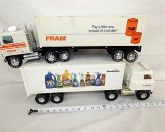 COLLECTION METAL TOY TRUCKS/TRAILERS 