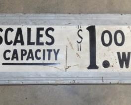 52X12 SELF FRAMED HOWE SCALES SIGN 