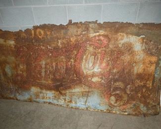 95X46 HEAVILY EMB. PEPSI SIGN 