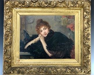 Paul De La Boulaye (1849-1926) "Elegant Lady" - Lot 115