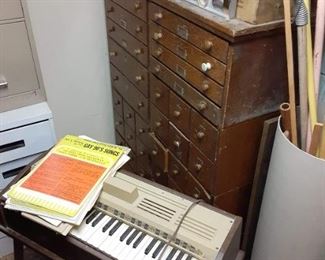 Antique oak organizer cabinet $650