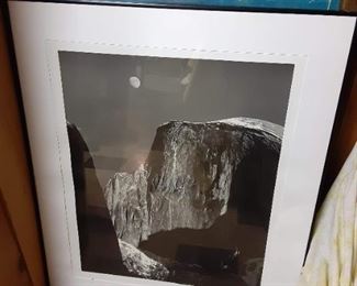 Ansel Adams Half Dome Yosemite framed poster photo