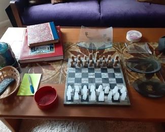 Vintage marble Chess set